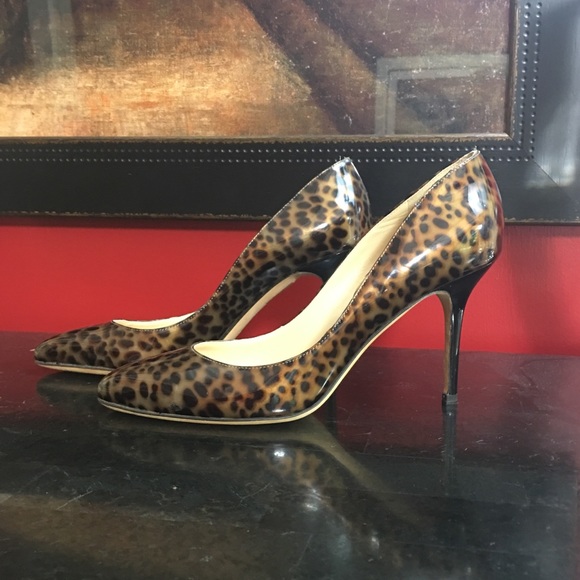 Jimmy Choo Shoes - Jimmy Choo Leopard Leather Pumps
